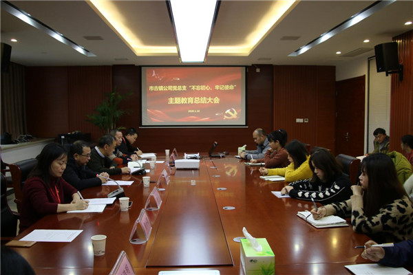 市古鎮(zhèn)投資公司黨總支召開“不忘初心、牢記使命”主題教育總結(jié)大會