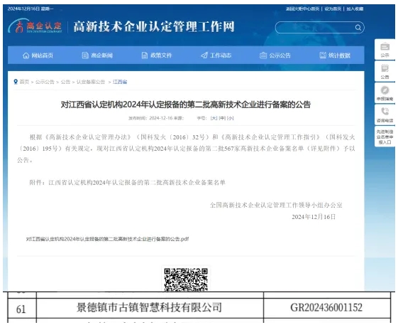 喜報！市古鎮(zhèn)智慧公司成功通過高新技術(shù)企業(yè)認(rèn)定